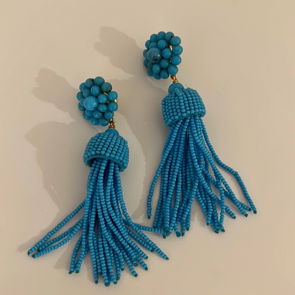 lisi lerch tassel beaded earrings